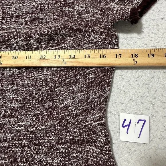 Ann Taylor LOFT Women's 4 Burgundy Short Sleeve Fringe Short Sleeve Sheath Dress - Picture 8 of 12